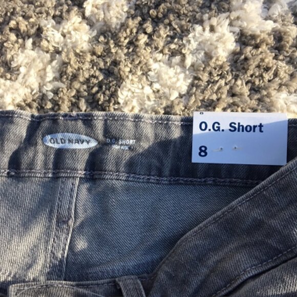 Old Navy O.G. Short Jean Shorts size 8 - Picture 4 of 7